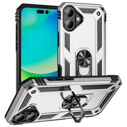 For iPhone 17 Case PC + TPU Phone Cover with Kickstand