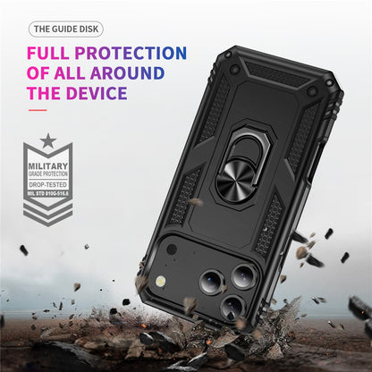 For iPhone 17 Pro Max Case PC + TPU Phone Cover with Kickstand