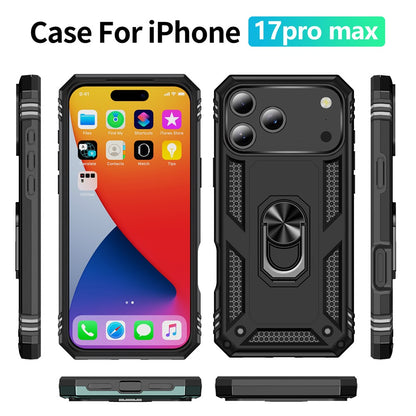 For iPhone 17 Pro Max Case PC + TPU Phone Cover with Kickstand