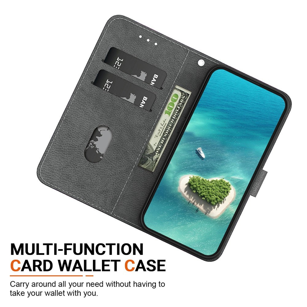 For iPhone 17 Pro Max Case Pattern Printing Anti-Drop Leather Flip Wallet Phone Cover with Lanyard