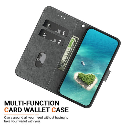 For iPhone 17 Pro Max Case Pattern Printing Anti-Drop Leather Flip Wallet Phone Cover with Lanyard
