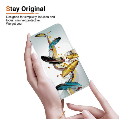 For iPhone 17 Pro Max Case Pattern Printing Anti-Drop Leather Flip Wallet Phone Cover with Lanyard