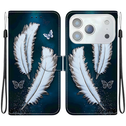 For iPhone 17 Pro Max Case Pattern Printing Anti-Drop Leather Flip Wallet Phone Cover with Lanyard