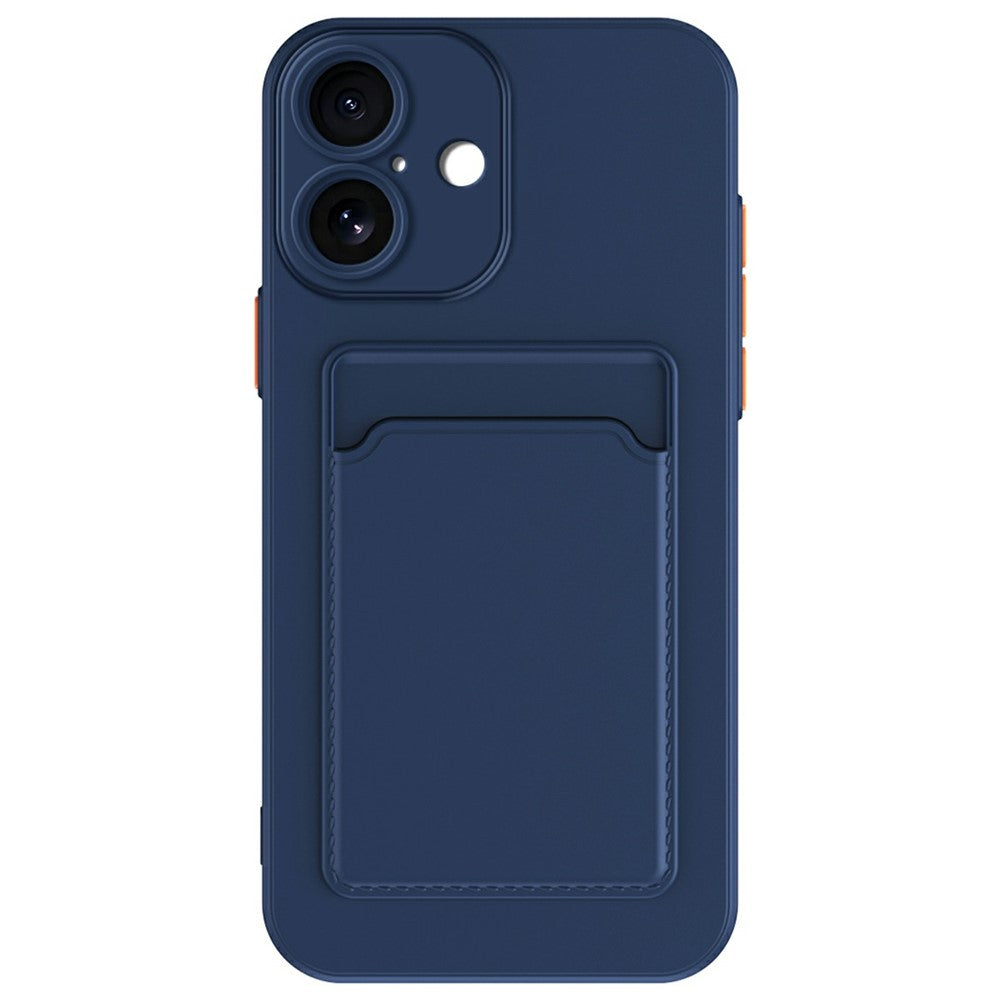 For iPhone 17 Case Flexible TPU Phone Cover with Back Card Slot