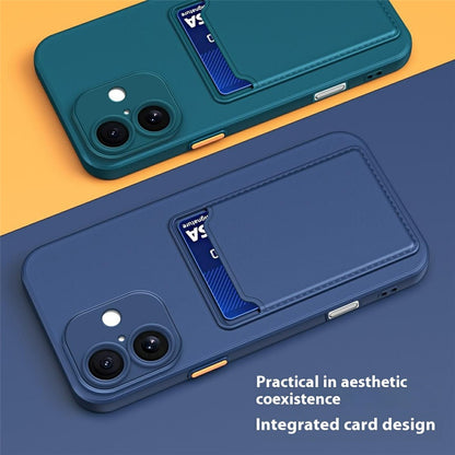 For iPhone 17 Case Flexible TPU Phone Cover with Back Card Slot