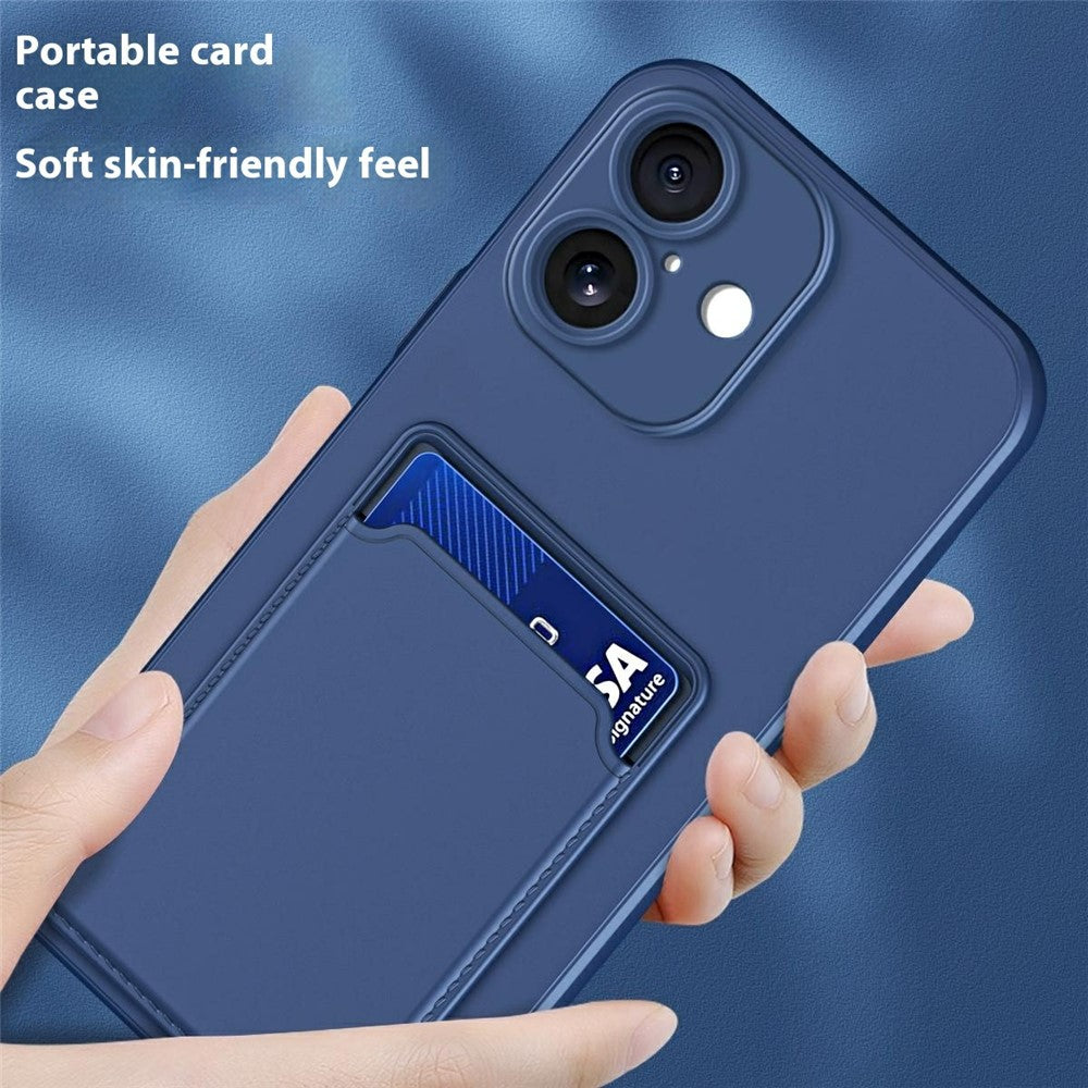 For iPhone 17 Case Flexible TPU Phone Cover with Back Card Slot