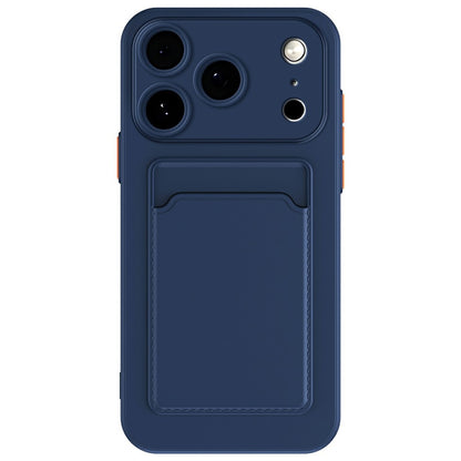For iPhone 17 Pro Case Flexible TPU Phone Cover with Back Card Slot