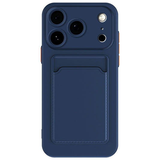 For iPhone 17 Pro Max Case Flexible TPU Phone Cover with Back Card Slot