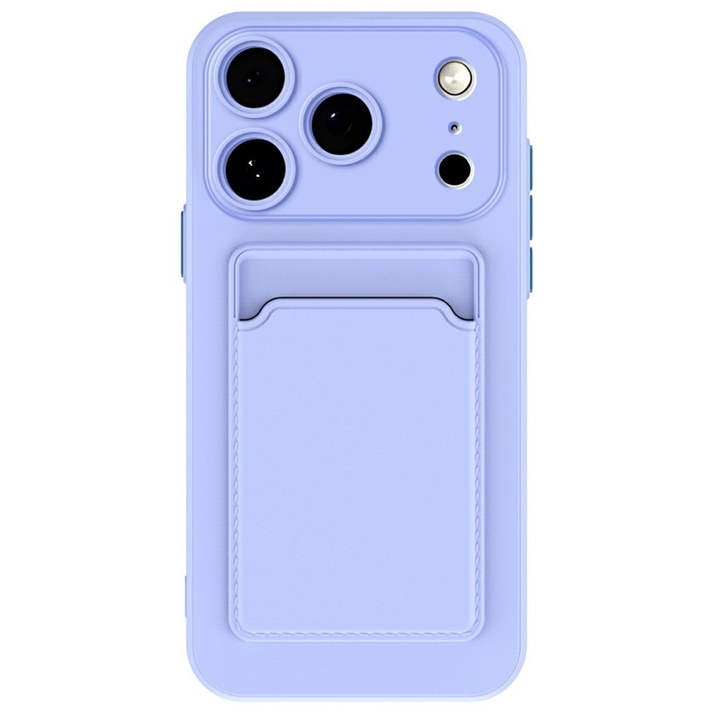 For iPhone 17 Pro Max Case Flexible TPU Phone Cover with Back Card Slot
