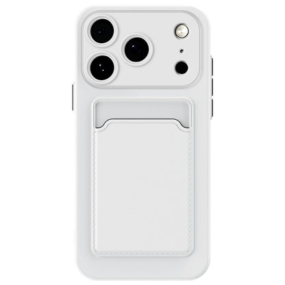 For iPhone 17 Pro Max Case Flexible TPU Phone Cover with Back Card Slot