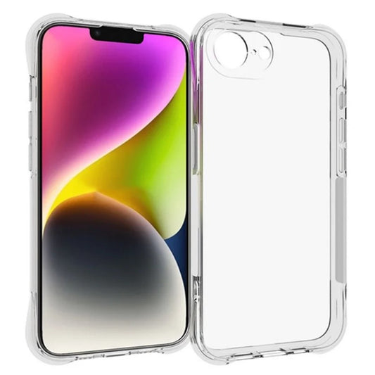 WANLONFENG For iPhone 17e / 16e Clear TPU Case  TM Series 2.0mm Phone Back Cover