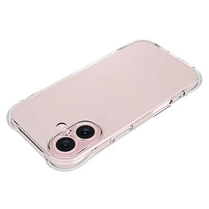 WANLONFENG For iPhone 16 Clear TPU Case  TM Series 2.0mm Phone Back Cover