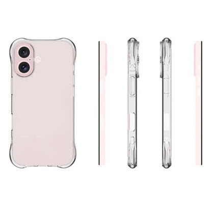 WANLONFENG For iPhone 16 Clear TPU Case  TM Series 2.0mm Phone Back Cover