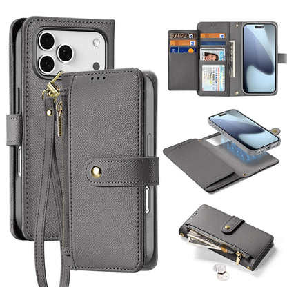 DUX DUCIS For iPhone 17 Pro Max Case  Lawa Series Detachable Magnetic Cowhide Leather Cover Zipper Wallet