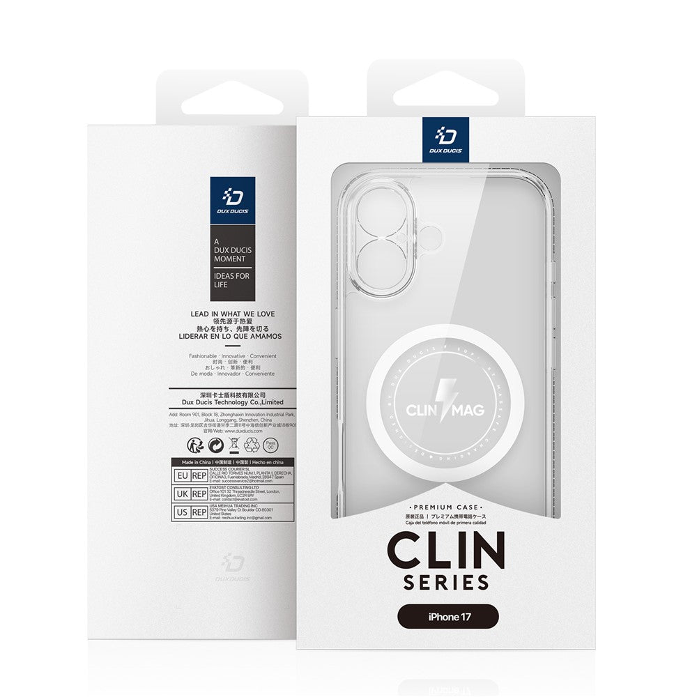 DUX DUCIS For iPhone 17 Back Cover  Clin Series Clear Phone Case Compatible with MagSafe