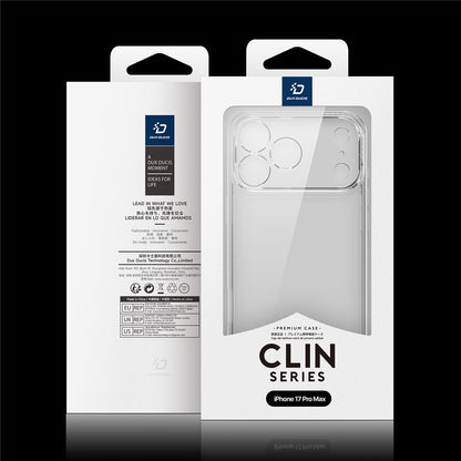 DUX DUCIS For iPhone 17 Pro Max Clear Phone Case  Clin Series TPU + PC Anti-drop Back Cover