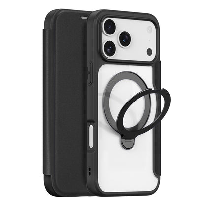 DUX DUCIS For iPhone 17 Pro Max Leather Case  Skin X Pro Series Rotary Kickstand Cover Compatible with MagSafe