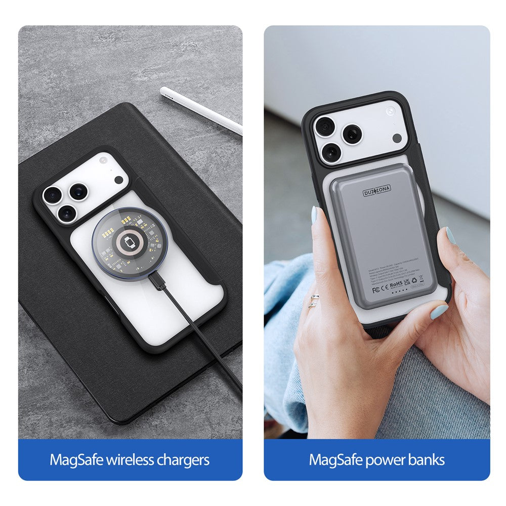 DUX DUCIS For iPhone 17 Pro Leather Case  Skin X Pro Series Flip Cover Compatible with MagSafe