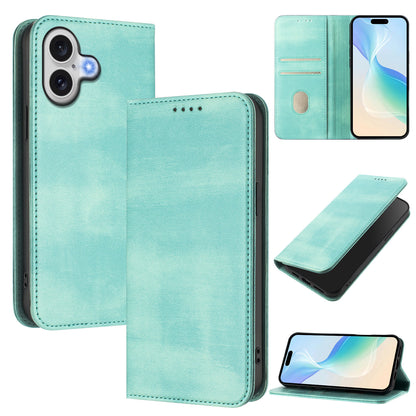 For iPhone 17 Wallet Cases Retro Texture RFID Blocking Leather Phone Cover