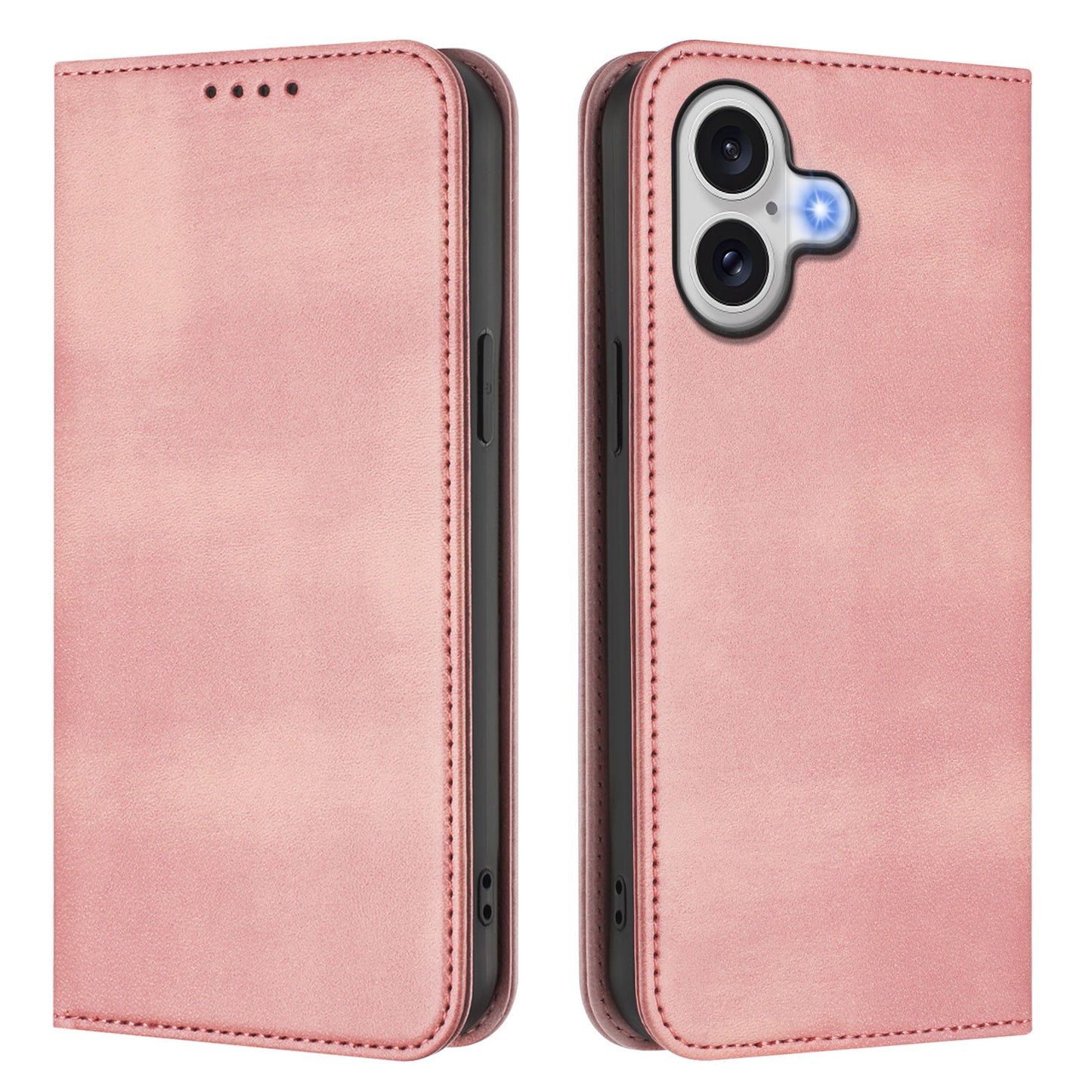 For iPhone 17 Wallet Cases Retro Texture RFID Blocking Leather Phone Cover