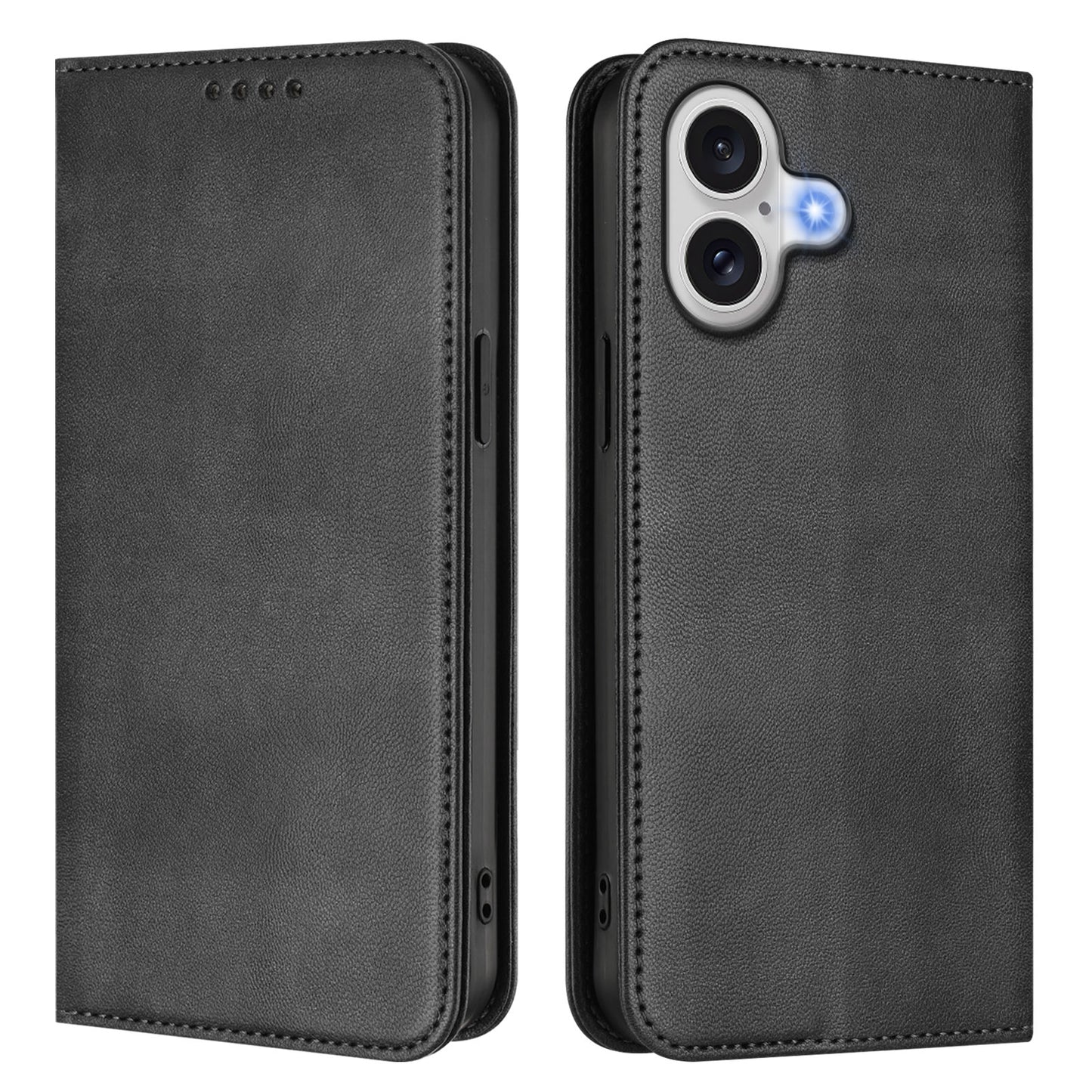 For iPhone 17 Wallet Cases Retro Texture RFID Blocking Leather Phone Cover