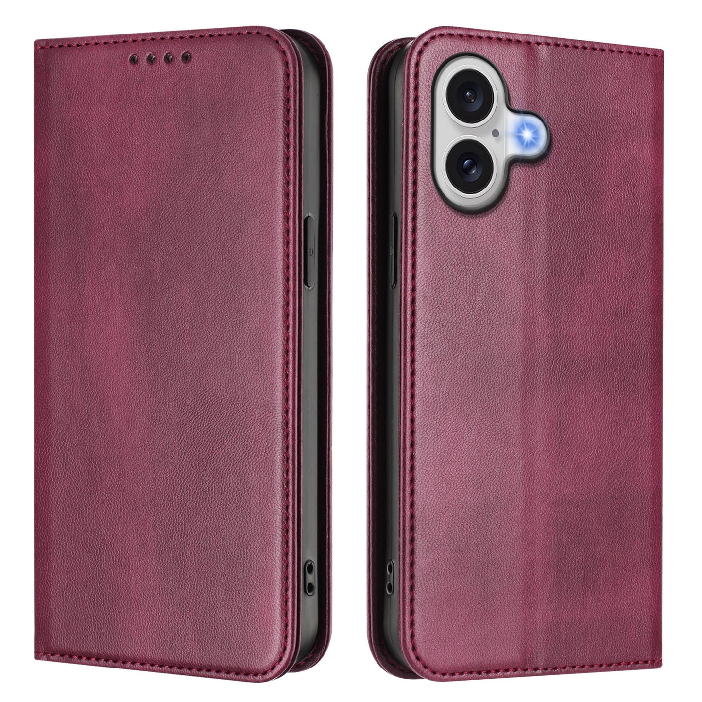 For iPhone 17 Wallet Cases Retro Texture RFID Blocking Leather Phone Cover