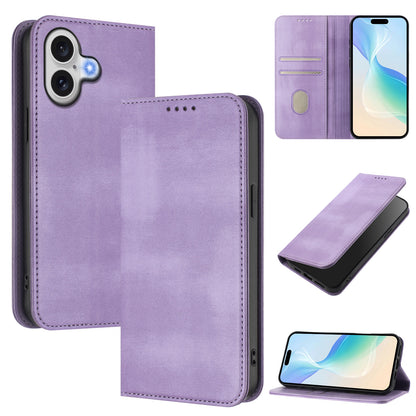For iPhone 17 Wallet Cases Retro Texture RFID Blocking Leather Phone Cover