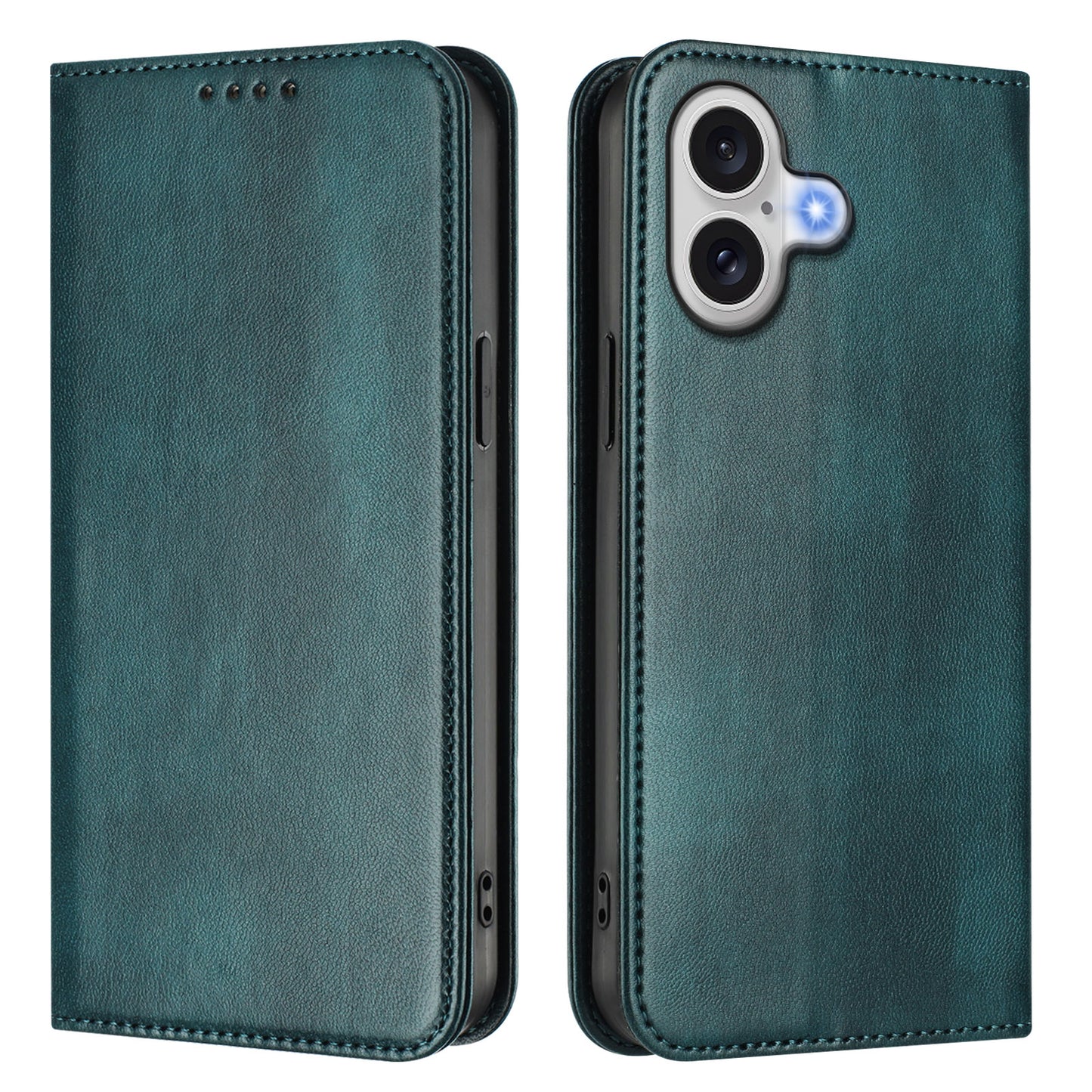 For iPhone 17 Wallet Cases Retro Texture RFID Blocking Leather Phone Cover