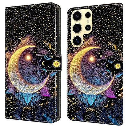 For Samsung Galaxy S25 Ultra Case Wallet Stand Pattern Printing PU Leather Flip Phone Cover