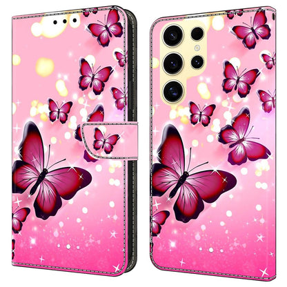 For Samsung Galaxy S25 Ultra Case Wallet Stand Pattern Printing PU Leather Flip Phone Cover