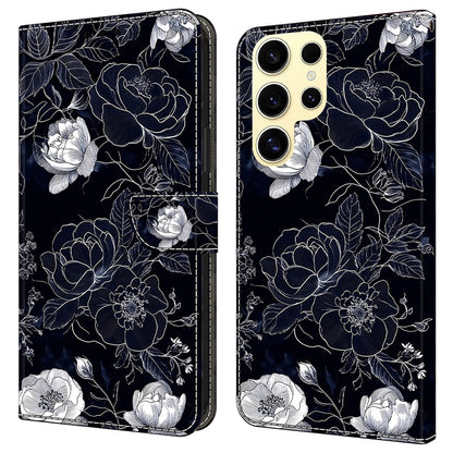 For Samsung Galaxy S25 Ultra Case Wallet Stand Pattern Printing PU Leather Flip Phone Cover
