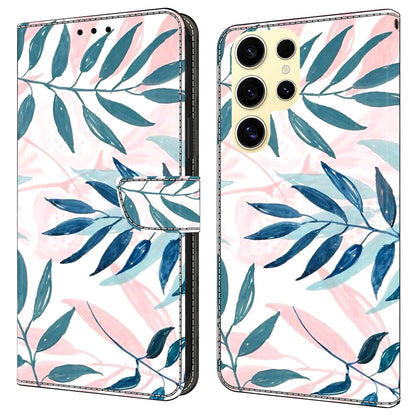For Samsung Galaxy S25 Ultra Case Wallet Stand Pattern Printing PU Leather Flip Phone Cover