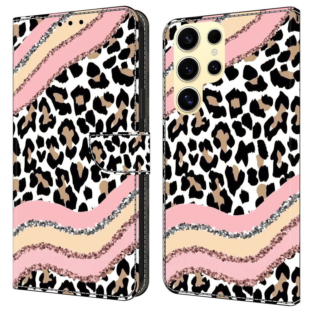 For Samsung Galaxy S25 Ultra Case Wallet Stand Pattern Printing PU Leather Flip Phone Cover