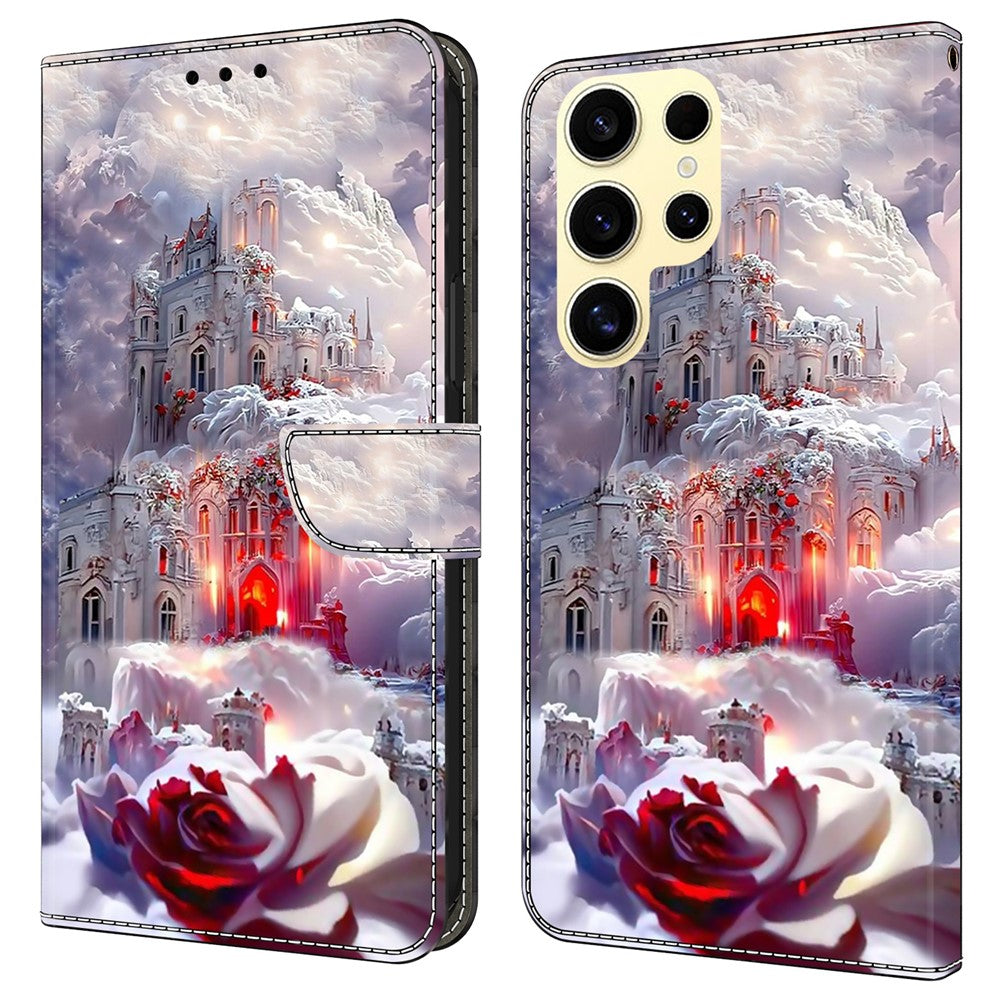 For Samsung Galaxy S25 Ultra Case Wallet Stand Pattern Printing PU Leather Flip Phone Cover