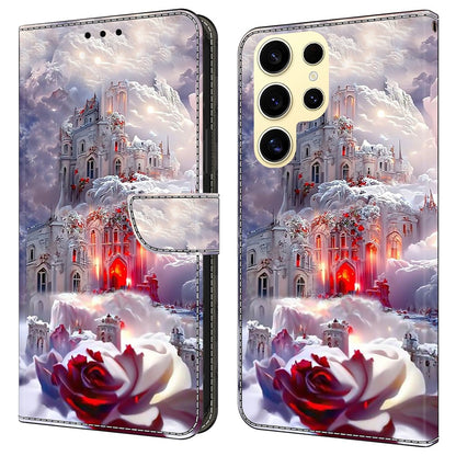 For Samsung Galaxy S25 Ultra Case Wallet Stand Pattern Printing PU Leather Flip Phone Cover