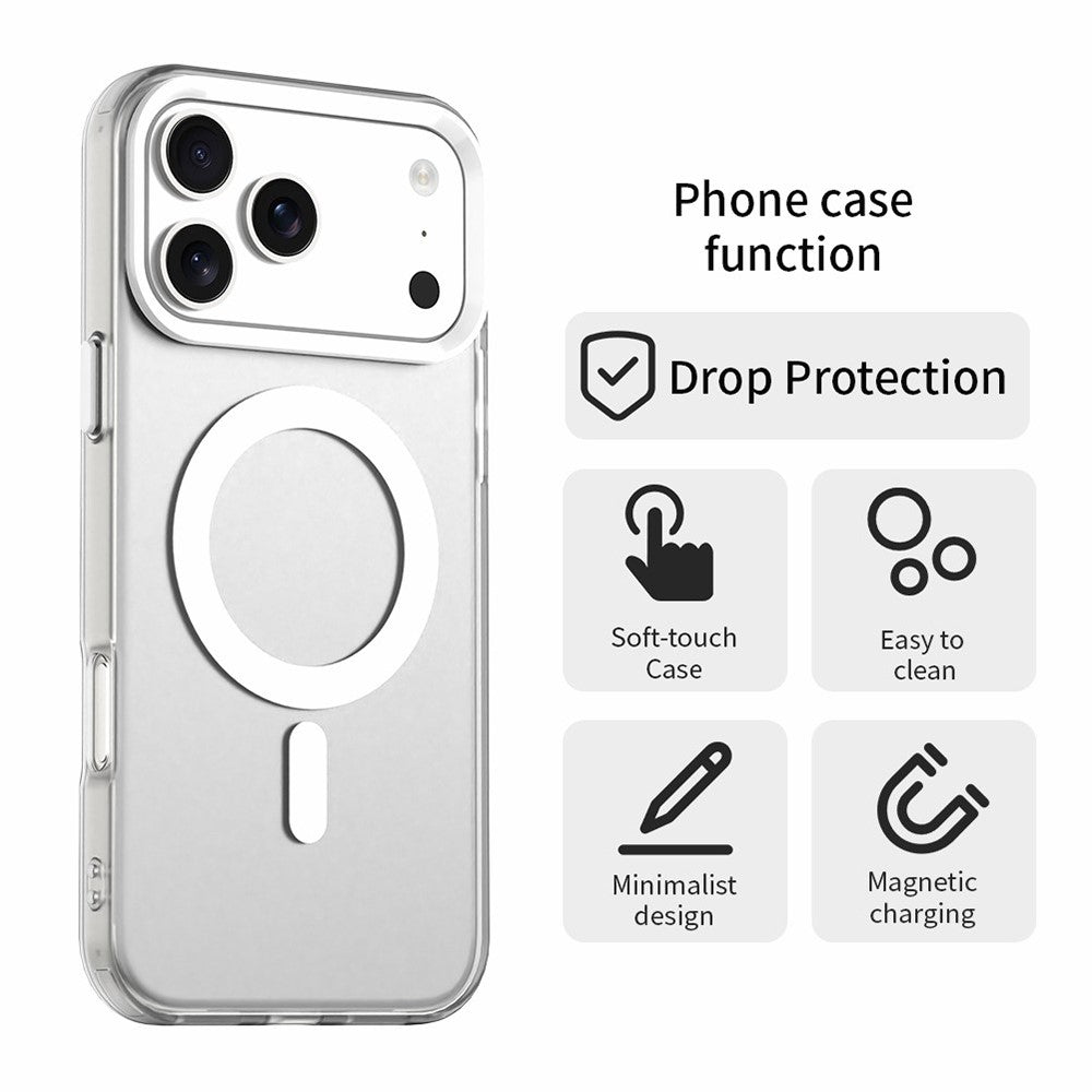 For iPhone 17 Pro Max Case Compatible with MagSafe Anti Drop Hybrid Phone Back Cover