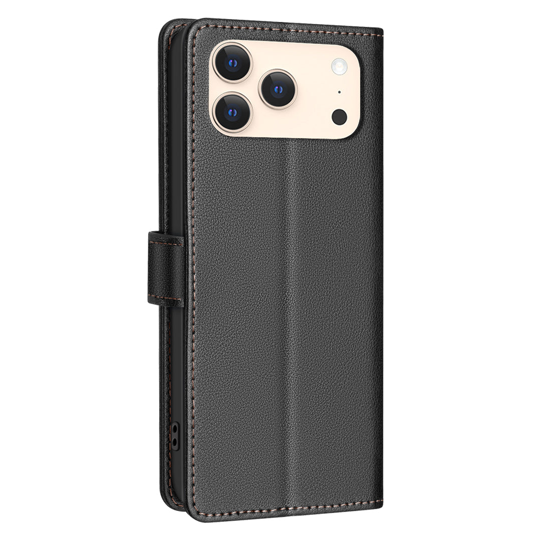BINFEN COLOR For iPhone 17 Pro Max Leather Case  BF32 Wallet RFID Blocking Phone Cover
