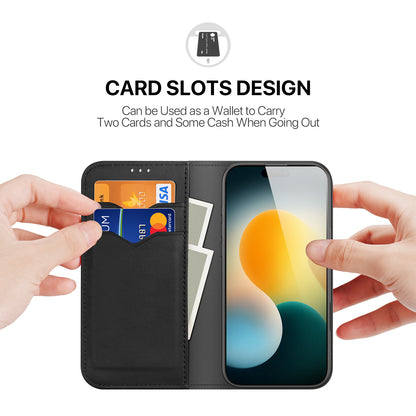 DUX DUCIS For iPhone 17 Pro Max Case  Hivo Series Cowhide Leather RFID Blocking Wallet Stand Flip Phone Cover