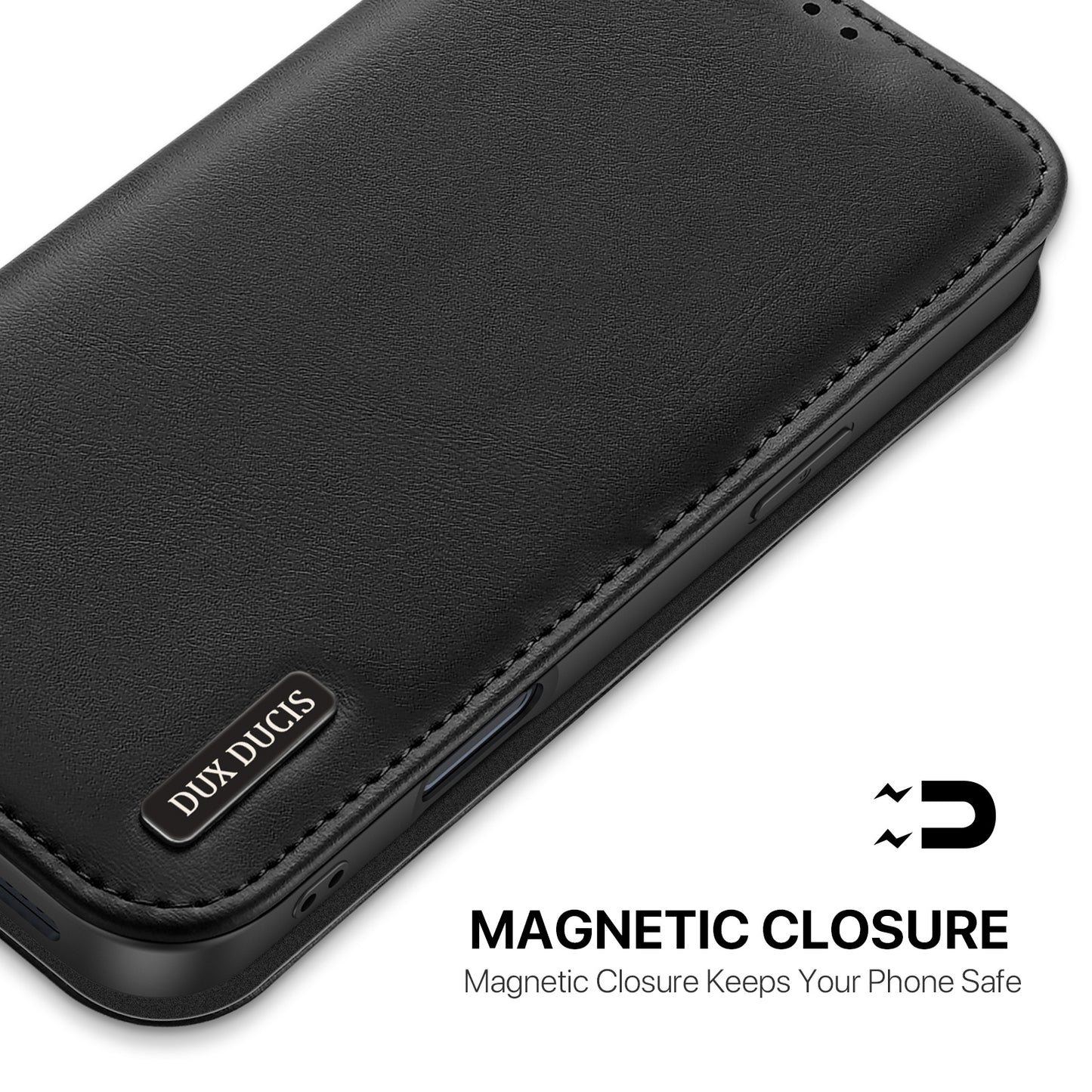 DUX DUCIS For iPhone 17 Pro Max Case  Hivo Series Cowhide Leather RFID Blocking Wallet Stand Flip Phone Cover