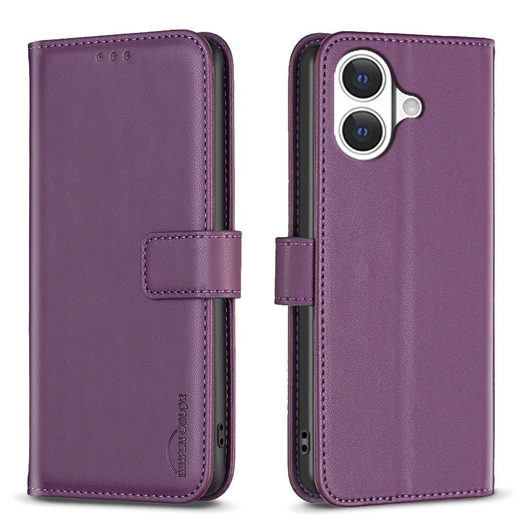 BINFEN COLOR For iPhone 17 Phone Case  BF17 Wallet Folio Flip Leather Cover