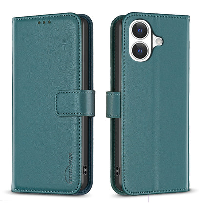 BINFEN COLOR For iPhone 17 Phone Case  BF17 Wallet Folio Flip Leather Cover