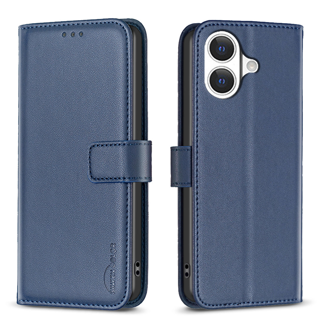 BINFEN COLOR For iPhone 17 Phone Case  BF17 Wallet Folio Flip Leather Cover