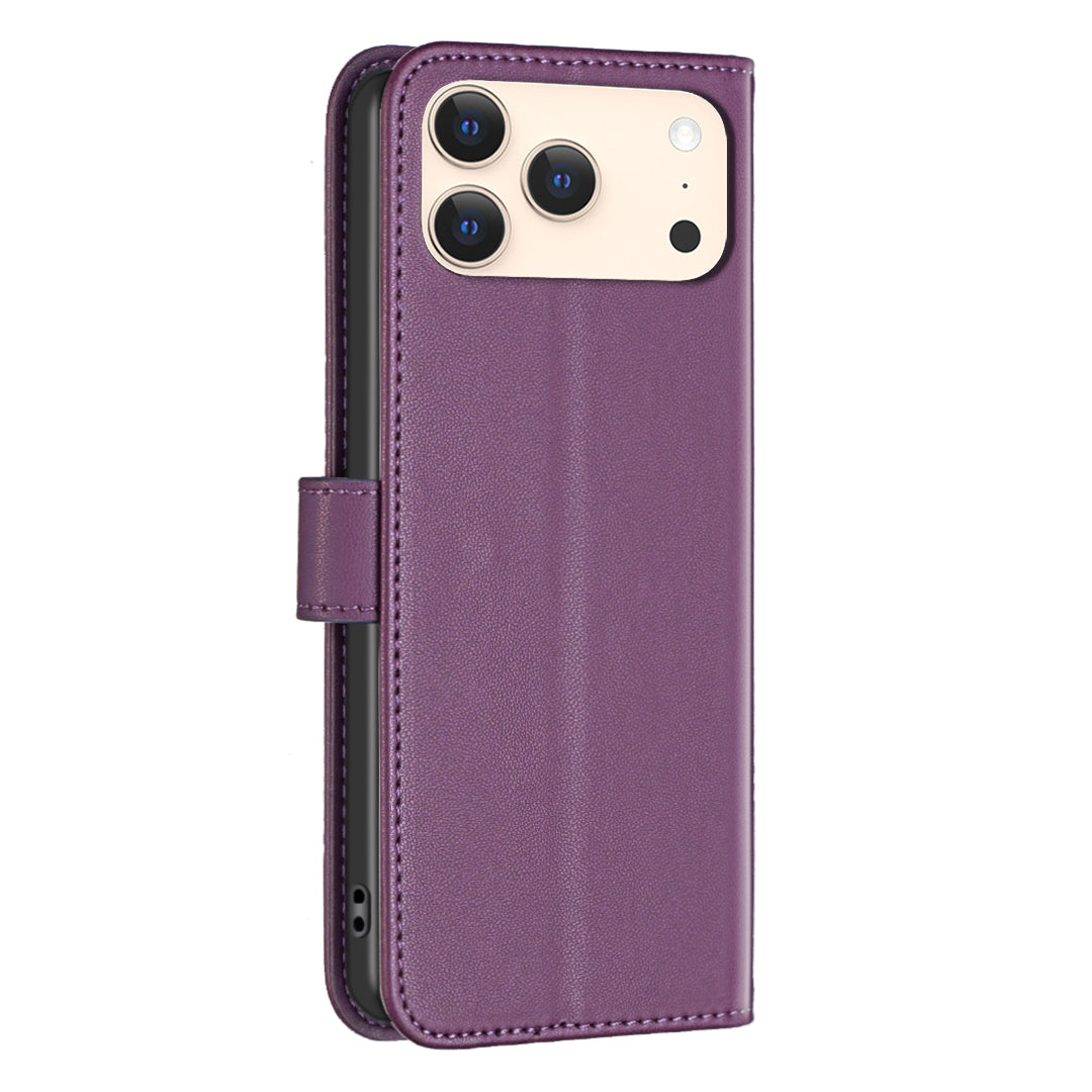 BINFEN COLOR For iPhone 17 Pro Phone Case  BF17 Wallet Folio Flip Leather Cover