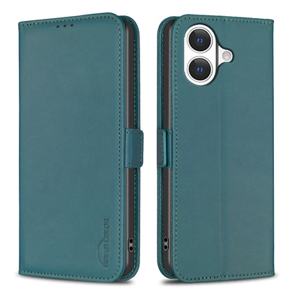 BINFEN COLOR For iPhone 17 Case  BF31  PU Leather Flip Folio Phone Wallet Cover