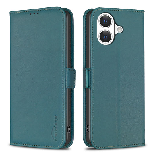 BINFEN COLOR For iPhone 17 Case  BF31  PU Leather Flip Folio Phone Wallet Cover