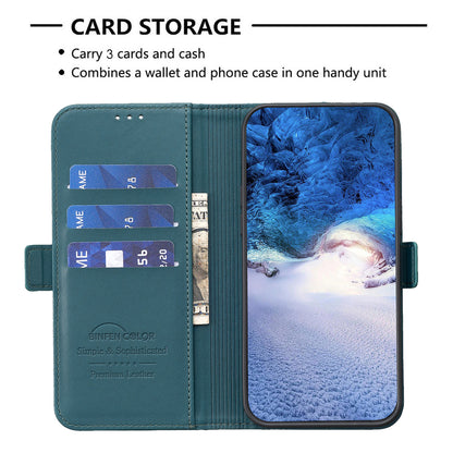 BINFEN COLOR For iPhone 17 Case  BF31  PU Leather Flip Folio Phone Wallet Cover