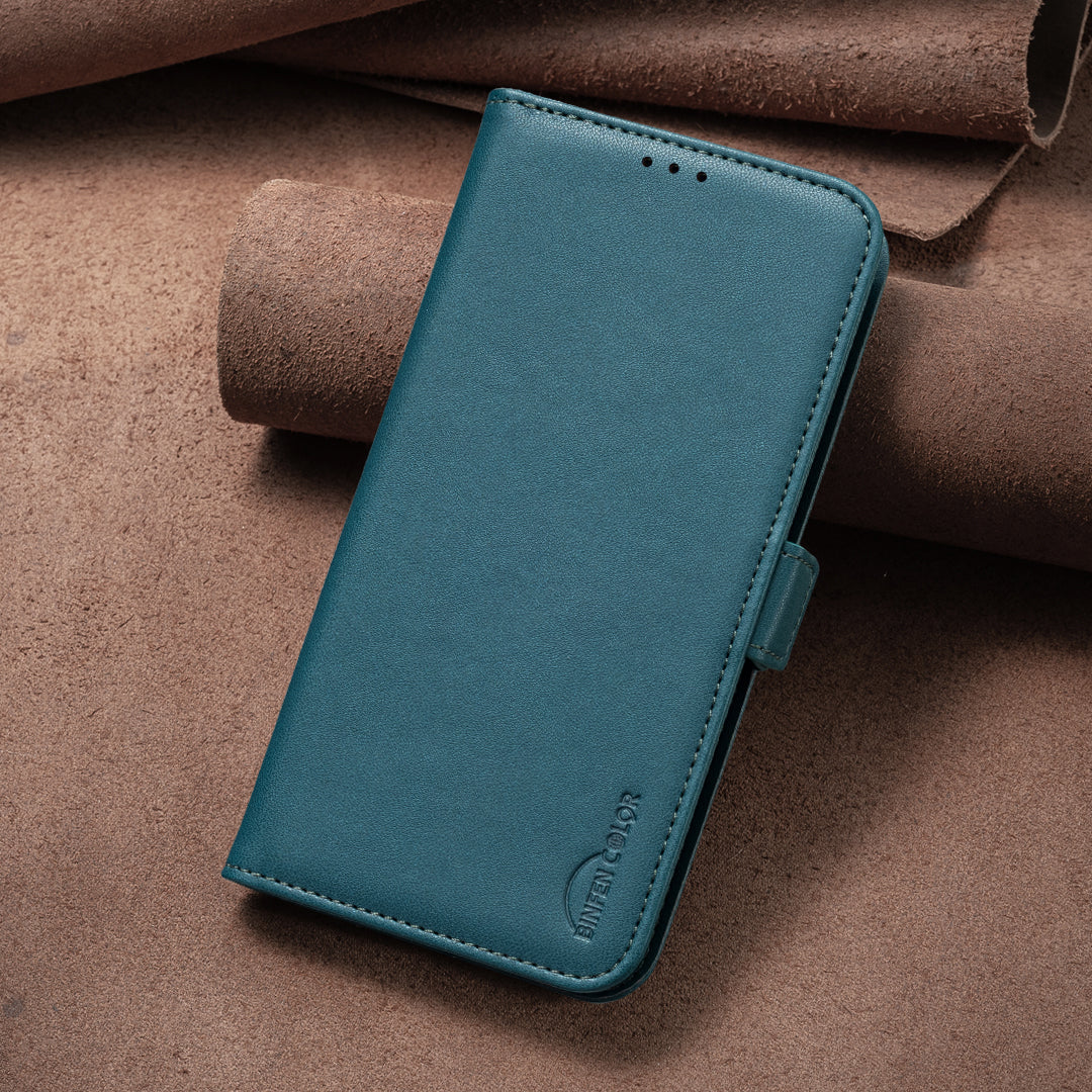 BINFEN COLOR For iPhone 17 Case  BF31  PU Leather Flip Folio Phone Wallet Cover