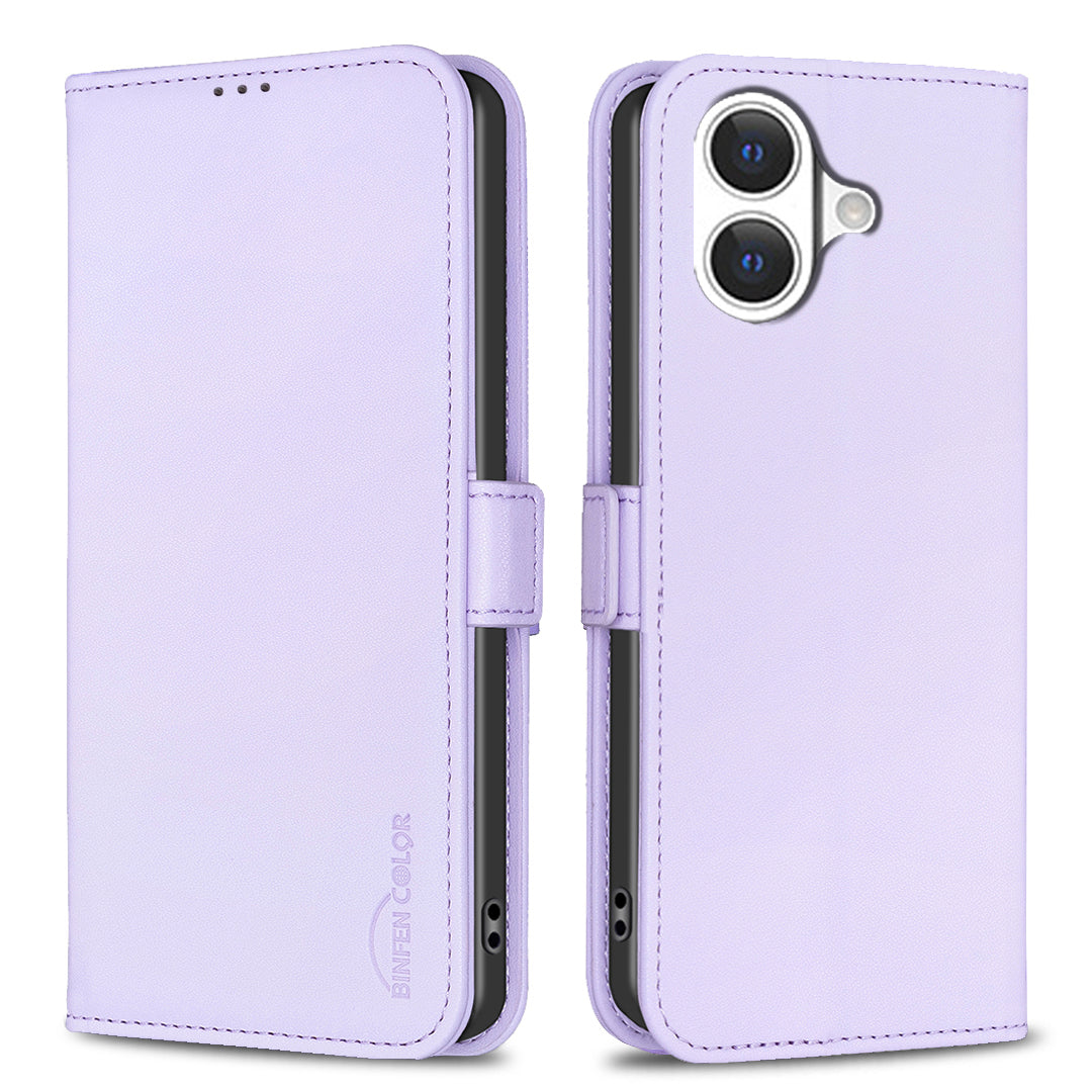 BINFEN COLOR For iPhone 17 Case  BF31  PU Leather Flip Folio Phone Wallet Cover