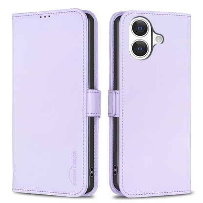 BINFEN COLOR For iPhone 17 Case  BF31  PU Leather Flip Folio Phone Wallet Cover