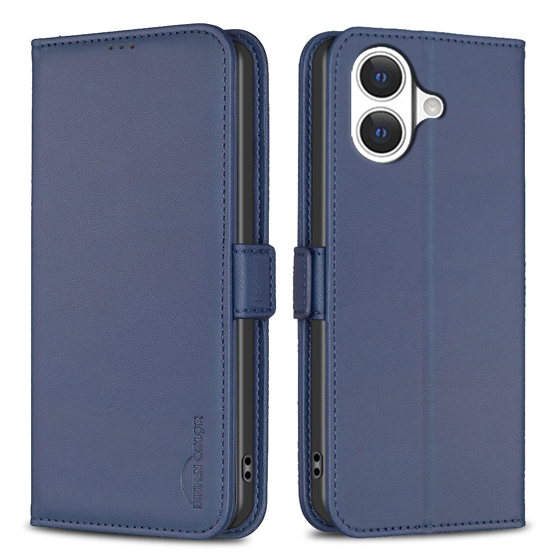 BINFEN COLOR For iPhone 17 Case  BF31  PU Leather Flip Folio Phone Wallet Cover